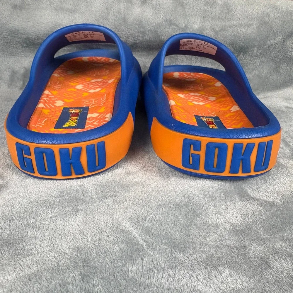 Dragon Ball Z Goku Slides Sandals Blue Orange Anime M 7 W 9 Anime Pool Beach Fun